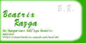 beatrix razga business card